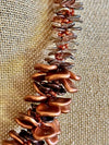 Copper and Brown Ginger Lei  - 22.5"