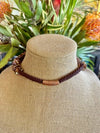 Copper and Brown Ginger Lei  - 22.5"