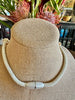 Hawaiian Lei Light Cream Toned Tear Drop Clusters  - 24"
