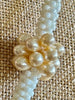 Hawaiian Lei Light Cream Toned Tear Drop Clusters  - 24"