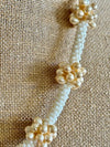 Hawaiian Lei Light Cream Toned Tear Drop Clusters  - 24"