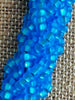 Dark Aqua Blue Edo Blended Necklace Lei - 24"