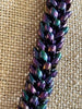 Metallic Dark Purple Dragon Scales Necklace  - 29"