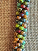 Mixed Picasso Glass Beaded XL Forever Lei - 42" (22" doubled")