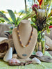 Gold & Champagne Picasso Island Style Necklace  - 27"