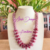 Red and Purple Picasso Ginger Lei  - 25"