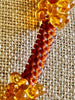 Hawaiian Lei Gold Topaz Tear Drop Clusters - 24"