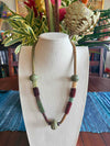 Earth Tones Lamp Work Forever Lei - Art Jewelry 27"