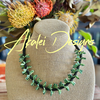 Green Dagger Leafs from a Hawaiian Lei - Necklace 23"