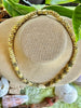 Segmented Khaki with Yellow Picasso "Forbidden Island" Necklace  - 28"
