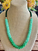 Green Ombre Unique Edo Blended Necklace Lei - 29"