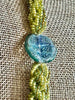 Green w/ Blue Humpback Whale Pendent Necklace  - 39"