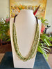 Multi-Color (Green and Picasso) Loose Strands Hawaiian Island Inspired  - 32"