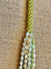 Green with White Luste Picasso -Hawaiian Forbidden Island Inspired (8-Strands) - 35"