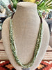 Green, Yellow and White Luster -Hawaiian Forbidden Island Inspired (8- Strands) - 31"