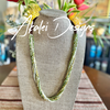 Green, Yellow and White Luster -Hawaiian Forbidden Island Inspired (8- Strands) - 31"