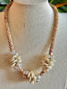 Ivory Lentil Beads Hawaiian Lei Po'o Mini (3 Clusters)  - 19"