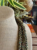 Matte Khaki Metallic Dragon Scales Lei - (31-33")