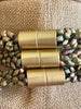 Matte Khaki Metallic Dragon Scales Lei - (31-33")