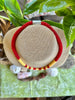 Red and Luminous Yellow "Forbidden Island" Necklace  - 27"