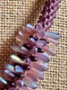 Lavender Rainbow Mini Dagger "Sea Urchin" Necklace Lei - 22”