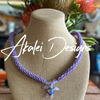 Nature's Purple Turtle Focal Bead Necklace  - 32"