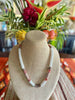 Lt. Cranberry Segmented Dragon Scale  Necklace Lei- 27"