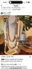 Beige with Pink "Ribbon Inspired" Necklace Lei- 32"