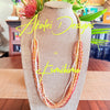Multi-Color Topaz and Cream Loose 12-Strands Hawaiian Island Inspired  - 36"