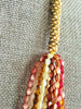 Multi-Color Topaz and Cream Loose 12-Strands Hawaiian Island Inspired  - 36"