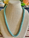 Luster Turquoise Picasso Dragon Scales Necklace (Smooth)  - 30"/31"