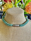 Luster Turquoise Picasso Dragon Scales Necklace (Smooth)  - 30"/31"