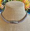 Magenta Lined Edo Blended Necklace Lei - 27"