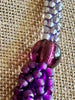 Magenta Lined Edo Blended Necklace Lei - 27"
