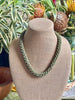 Hawaiian Beaded Necklace Rope™ - Matte Green with Terra-Cotta (24")