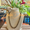 Matte Metallic Brown Dragon Scales Beaded Kumihimo Lei  - 30"-32"