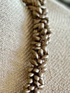 Matte Metallic Brown Dragon Scales Beaded Kumihimo Lei  - 30"-32"