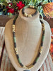 Matte Olive Green, Topaz with Yellow Picasso Segmented Dragon Scale  - 33"