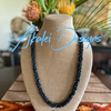 Steel Grey (Midnight) Metallic Dragon Scales Lei - (31-33")