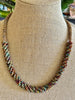 Picasso Lentil Glass Beads Forbidden Island Style - 24"