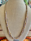 Multicolor Picasso Pinch Beads -Hawaiian Forbidden Island Inspired (8- Strands) - 32.5"