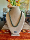 Matte Green Patina Metallic Dragon Scales Lei - 30"
