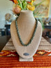 Matte Green Patina Metallic Dragon Scales Lei - 30"