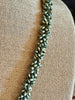 Matte Green Patina Metallic Dragon Scales Lei - 30"