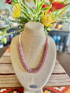 Pink Berry Blended Edo Necklace Lei - 27"