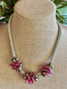 Gold with Pink Haku Mini (3 Cluster) Lei  - 21"