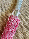 Vibrant Pink Edo Necklace  Lei - 23"
