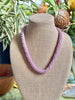 Hawaiian Beaded Oimatsu Necklace Lei - Pink Rainbow (25")