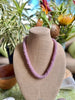 Hawaiian Beaded Oimatsu Necklace Lei - Pink Rainbow (25")