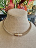 Hawaiian Lei Purple with Gold Wash Tear Drop Clusters   - 28"